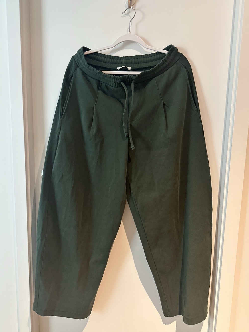 Zara Olive Green Drawstring Jogger Pants